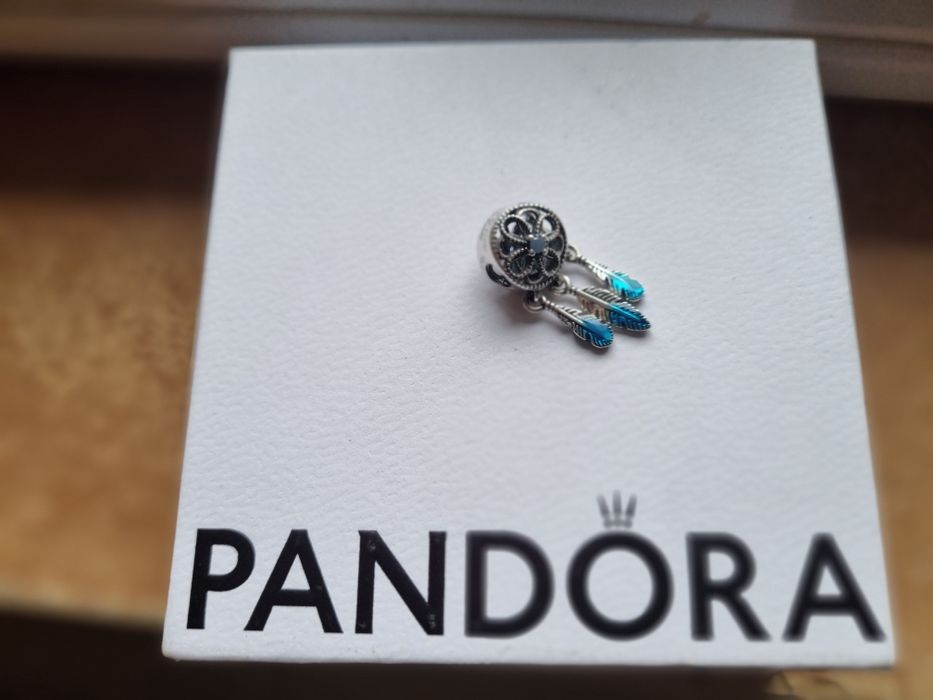 Charmsy Pandora łapacz snów o bratek Pandora