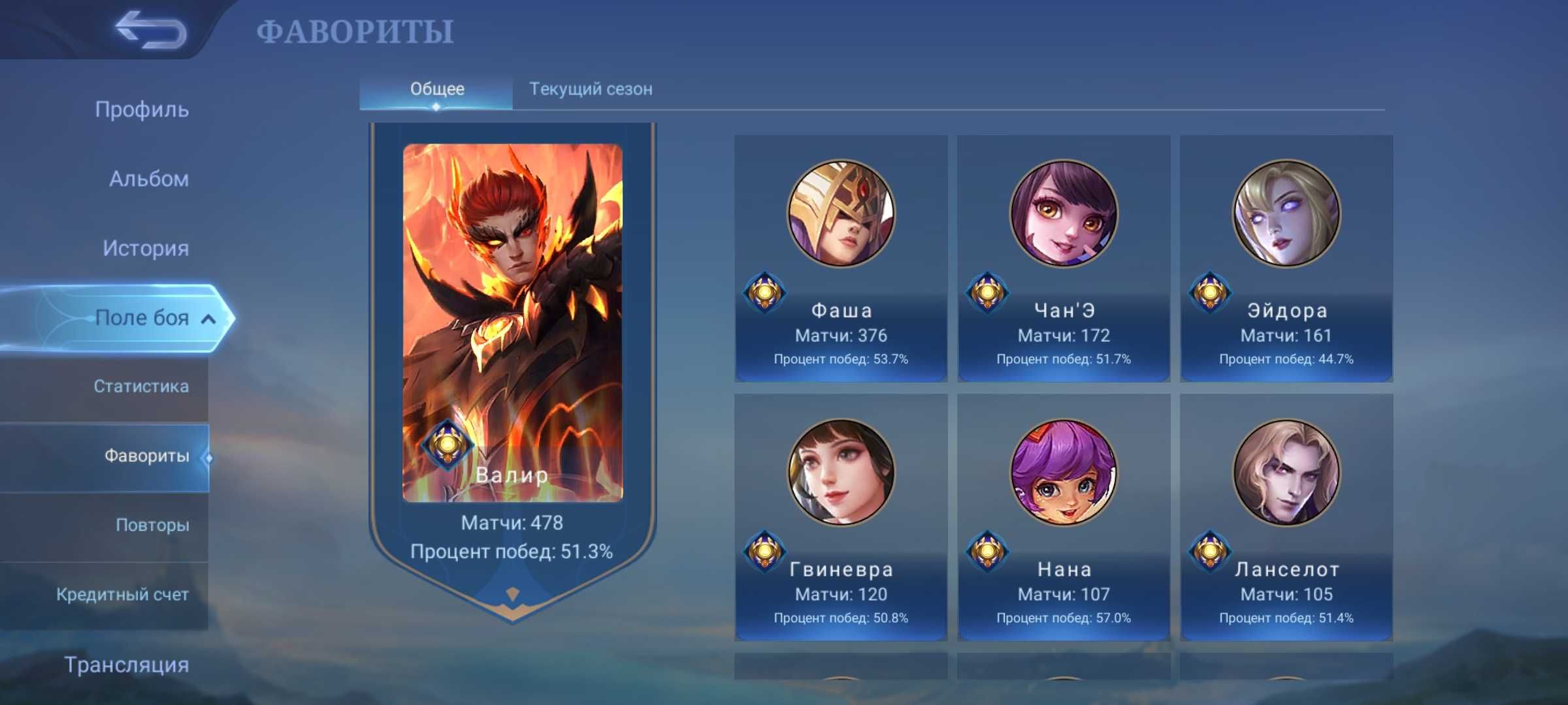 Продам аккаунт Mobile Legends