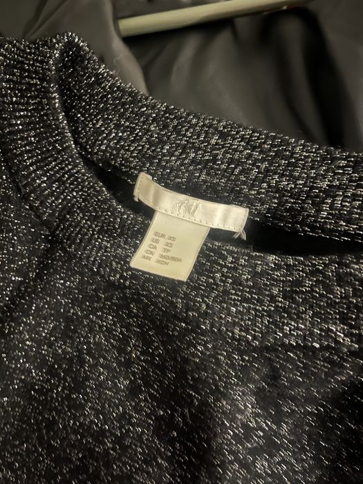 Блискучий теплий светр сукня л хл