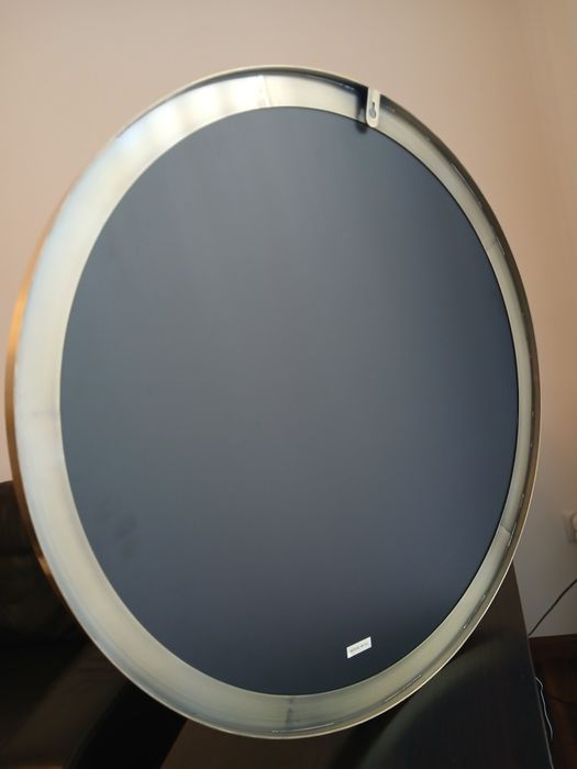 Espelho redondo dourado novo 60 cm