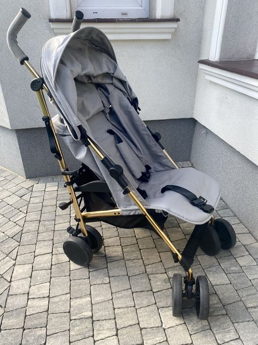 Wózek Elodie Details szaro złoty spacerówka parasolka