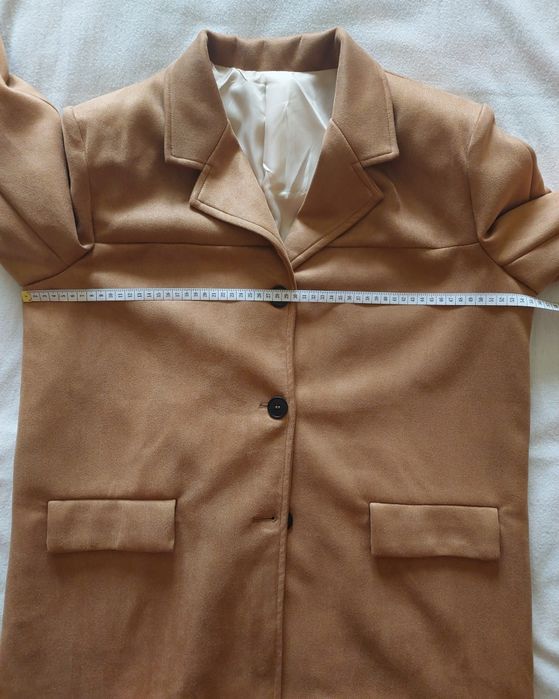Casaco Tipo Camurça Camel, L/XL