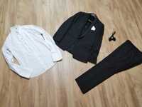 Piękny czarny garnitur /smoking lancerto gratis koszula i mucha