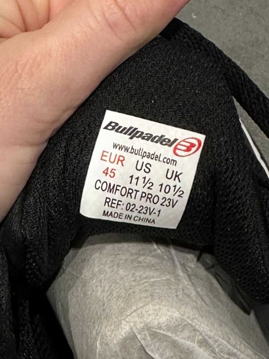 Bullpadel  падельні кросівки, кросівки для паделу. розмір EU 45.