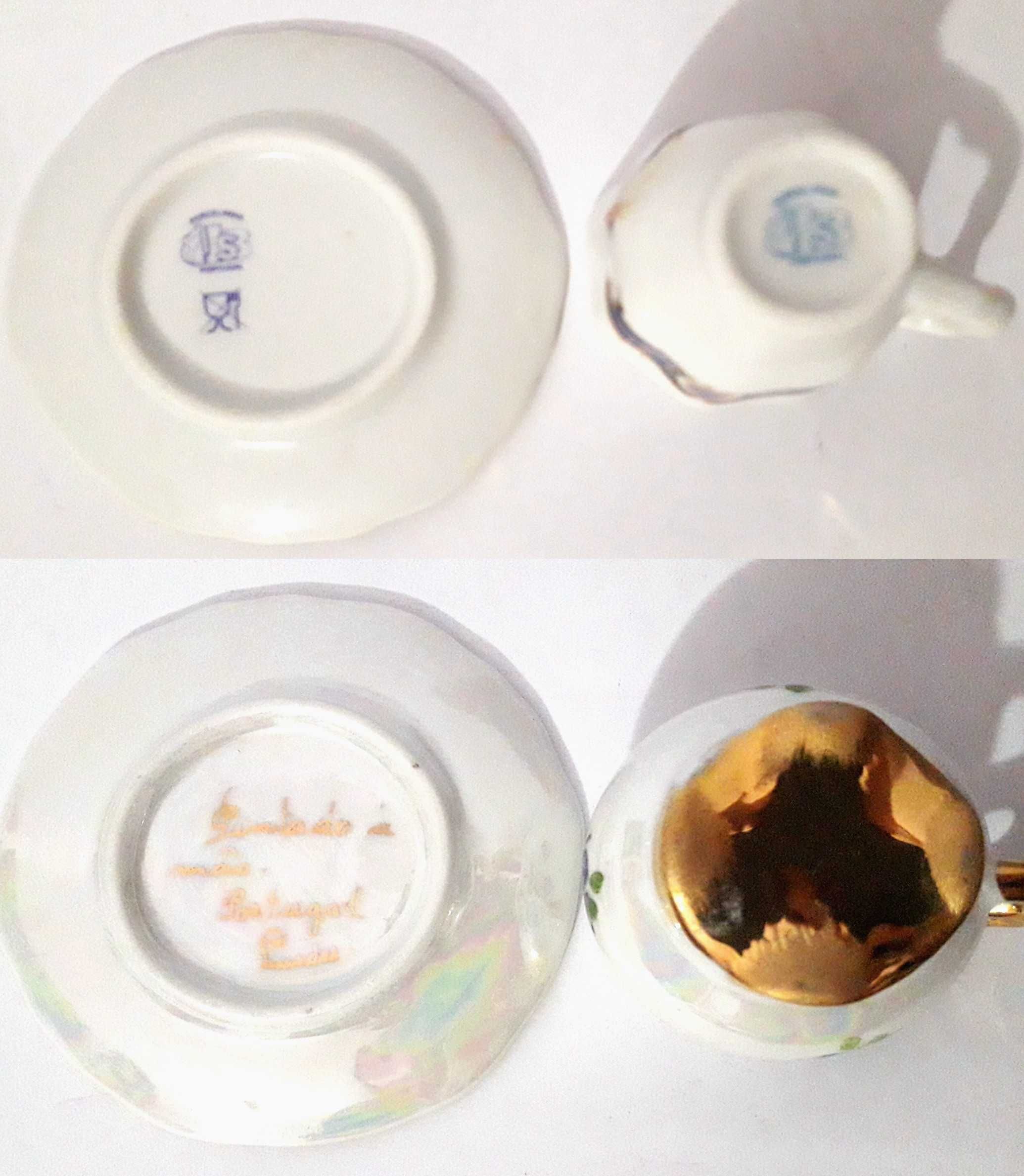 4 Chávenas miniatura com pires de colecção (2)