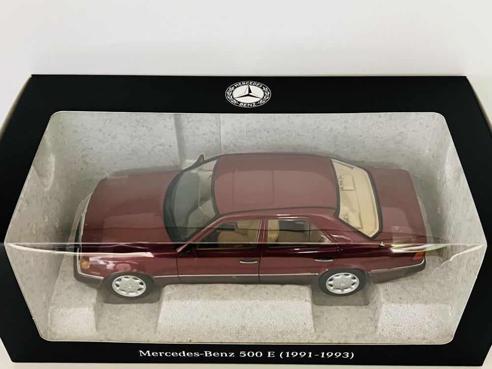 Mercedes-Benz 500E W124 full open wersja dealerska Norev 1/18
