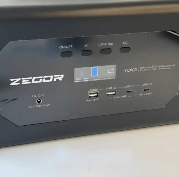 Зарядна станція 600Вт Zegor YC600 LiFePO4 для дому з функцією UPS