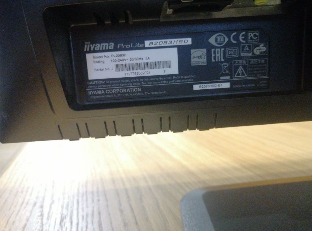 Monitor iiyama ProLite b2083hsd