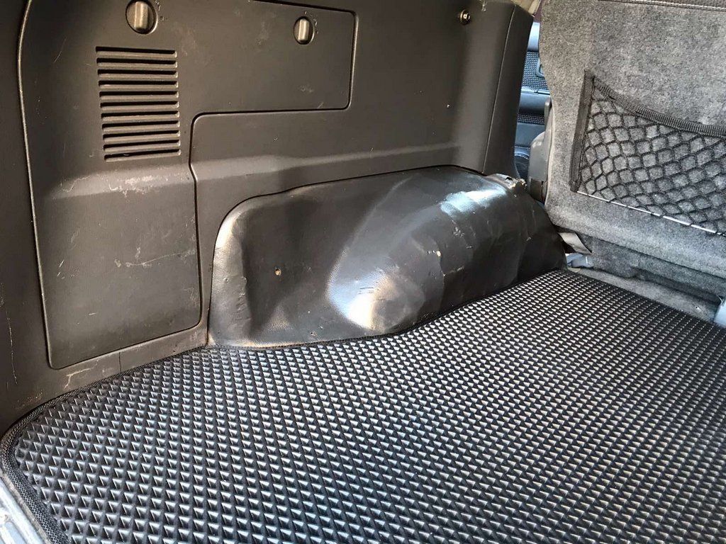 Toyota LandCruiser 80 Коврик багажника (EVA, черный)