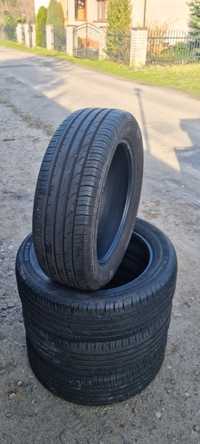 215/55 R18 CONTINENTAL 4 praktycznie NOWE opony letnie 7,5-8mm bieżnik