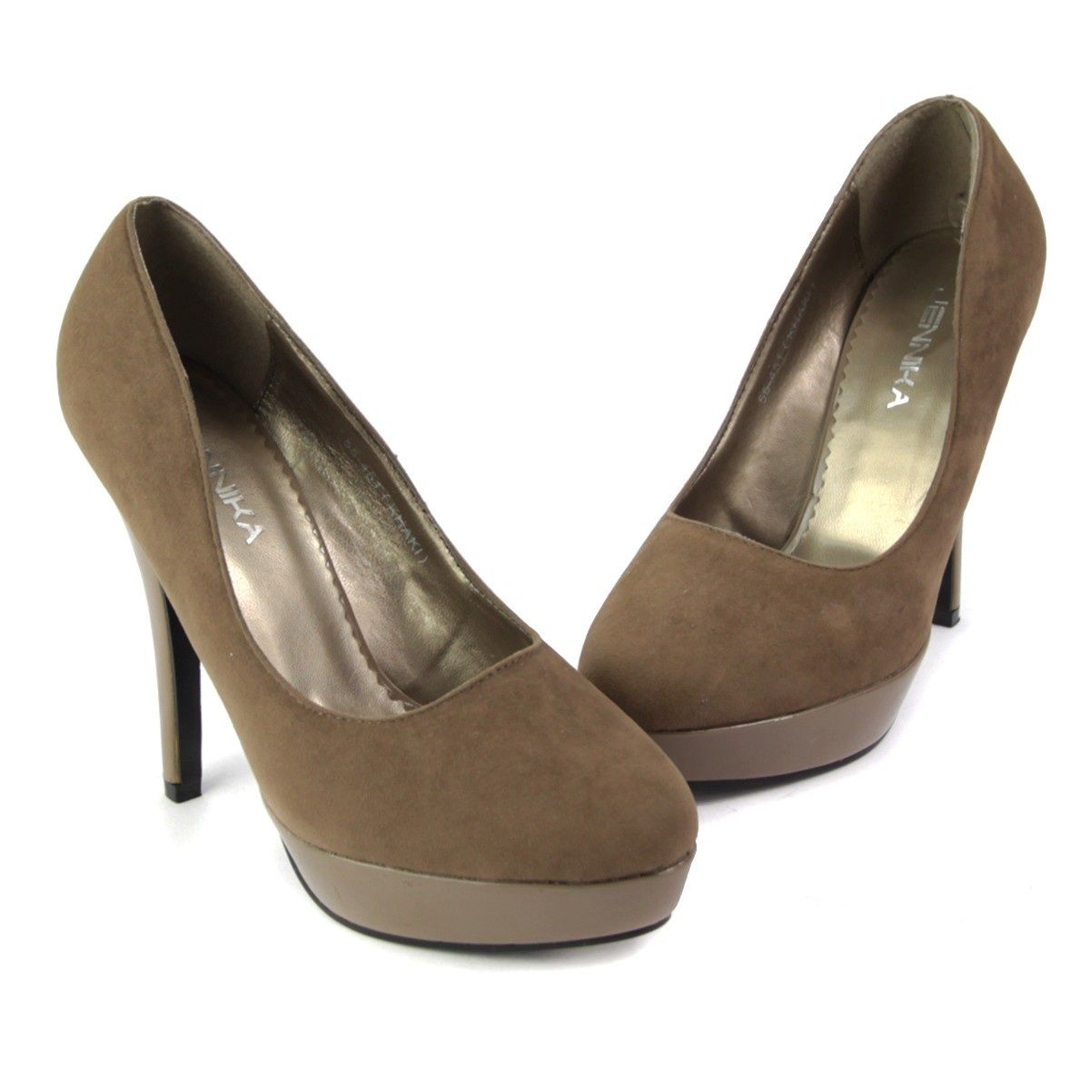 Buty półbuty Jennika khaki 40