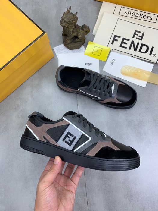 Кроссовки Fendi оригинал кожа обувь мужская женская унисекс