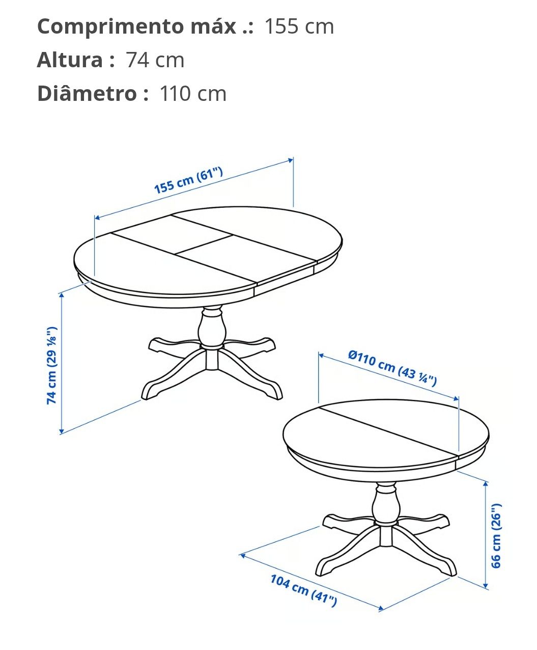 Mesa de refeição Sala