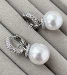 Новые в стиле  Mikimoto серёжки,серьги с жемчугом трансформер