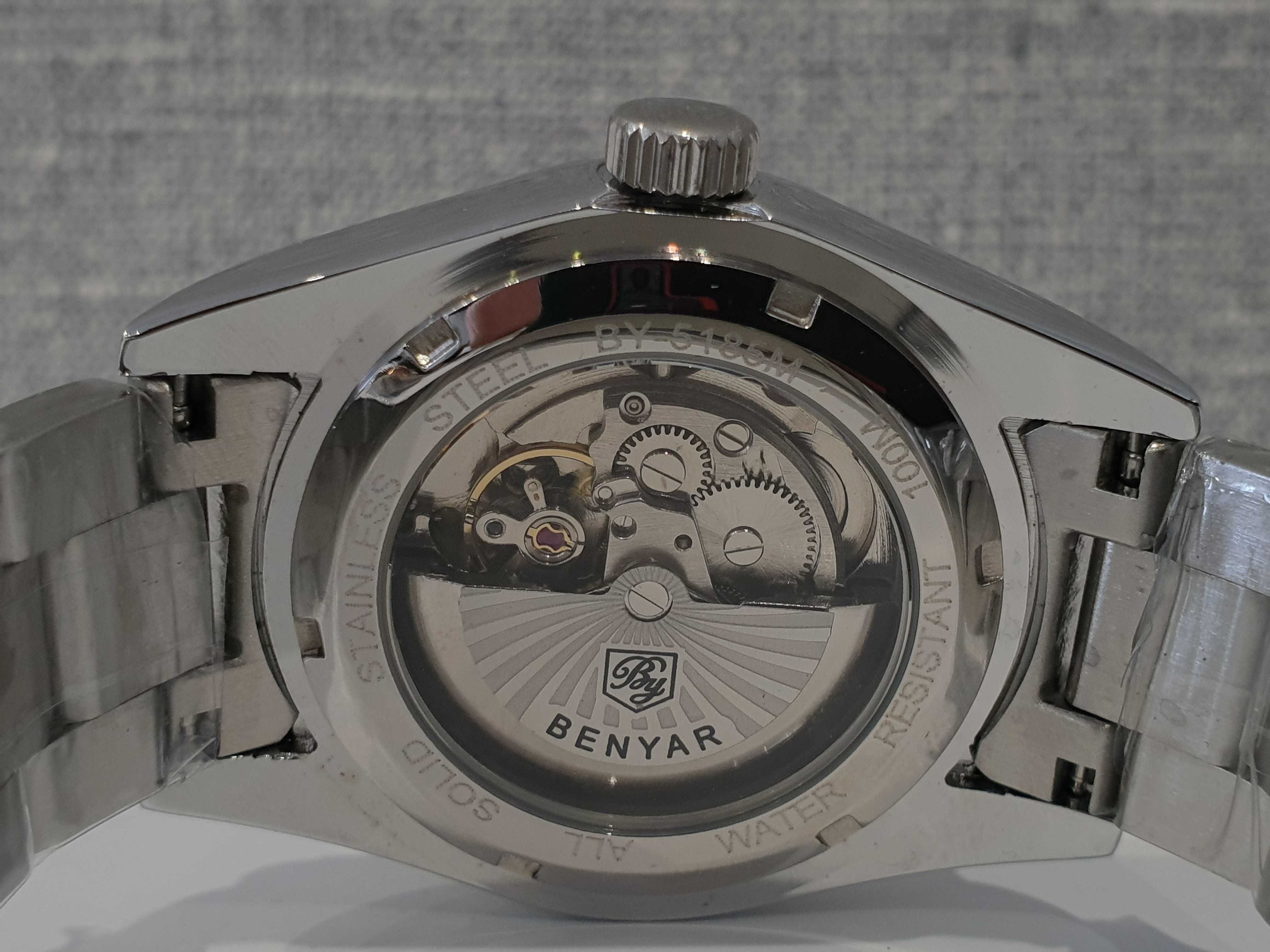 Чоловічий годиник часы Benyar Automatic 100m Нові