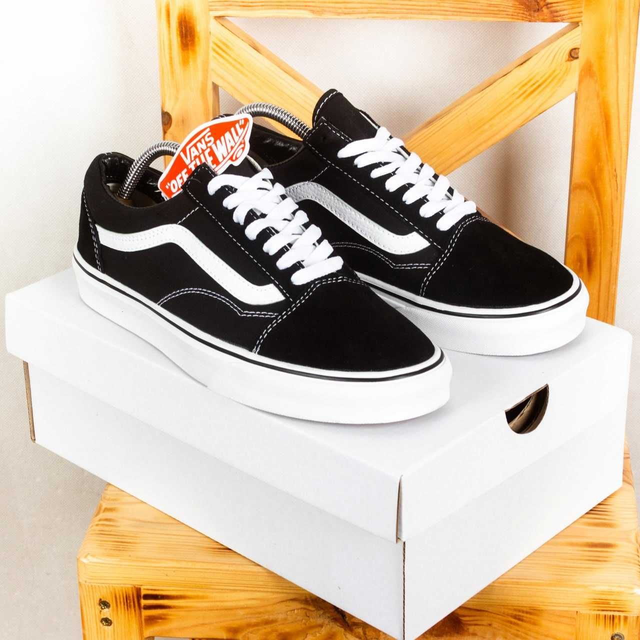 Кеды Vans Old Skool черные с белым, мужские