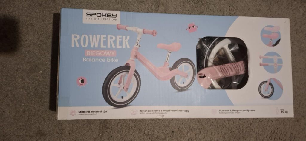 Rowerek biegowy spokey