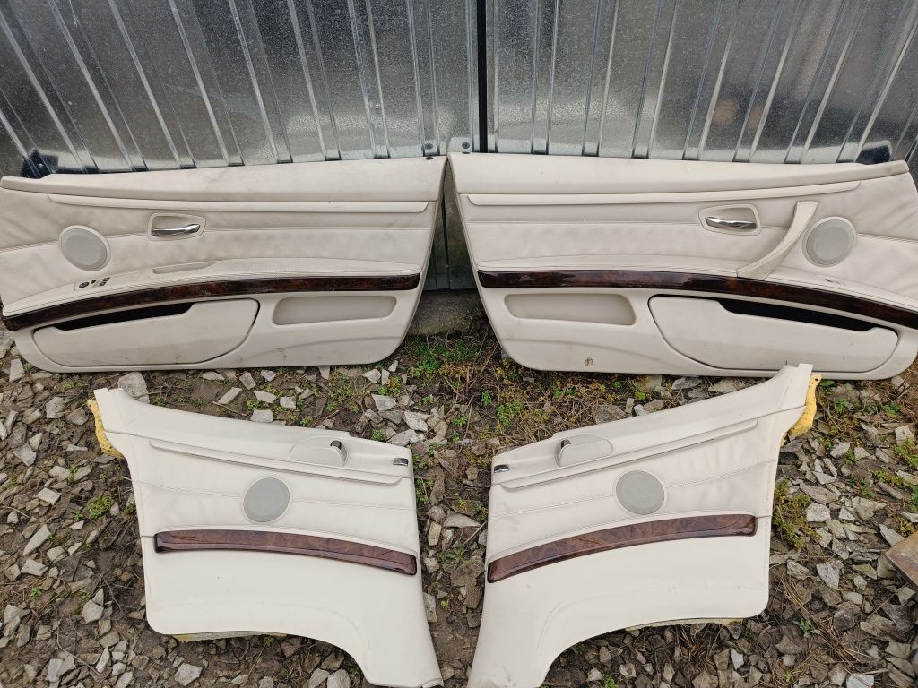 Wnętrze BMW E92 M-pakiet Żółta skóra Beżowy Komplet