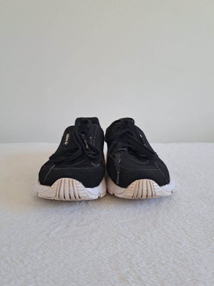 Adidas Falcon W Sneakersy Adidas Czarne z odblaskiem 37 i 1/3 zamszowe