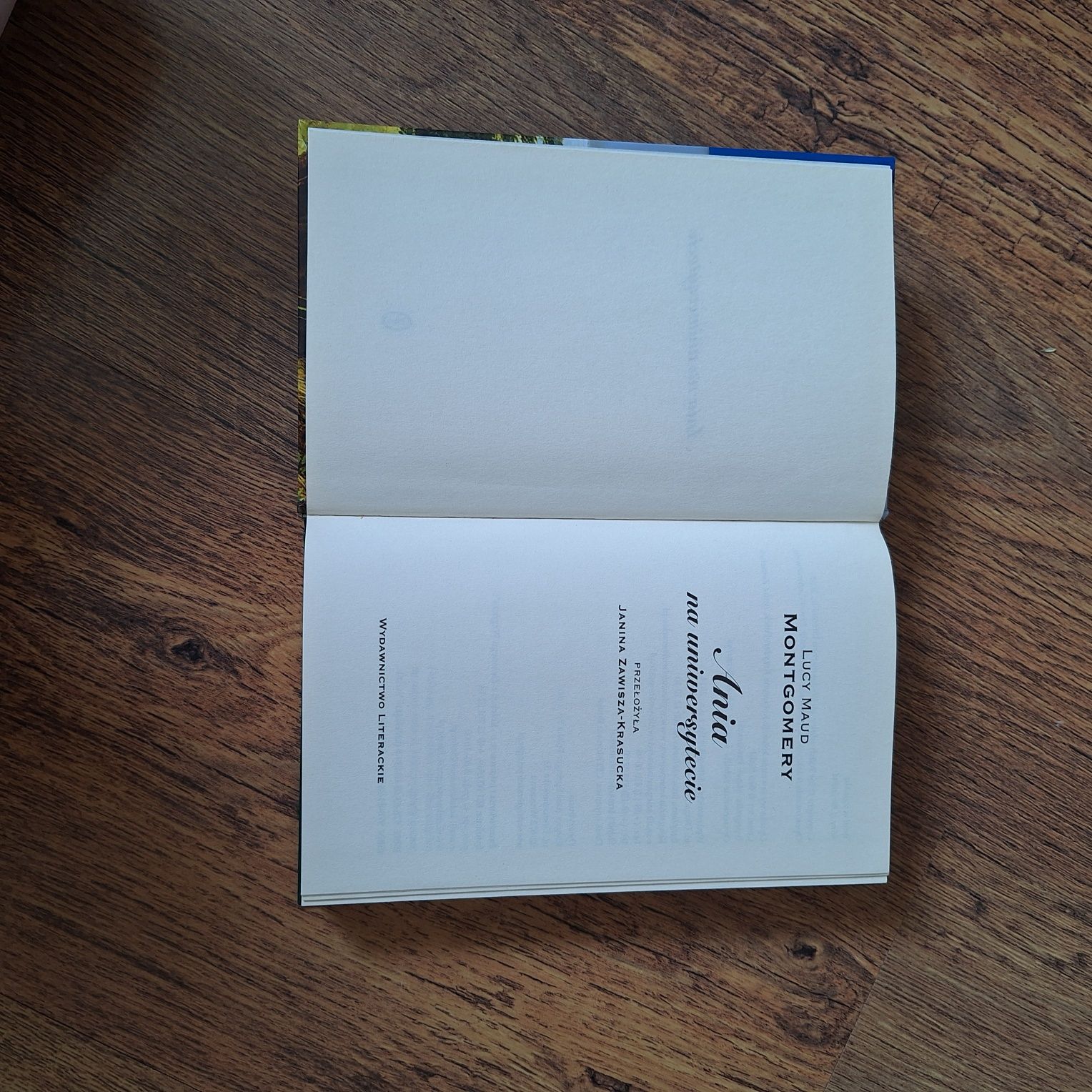 Ania na Uniwersytecie wydawnictwo literackie