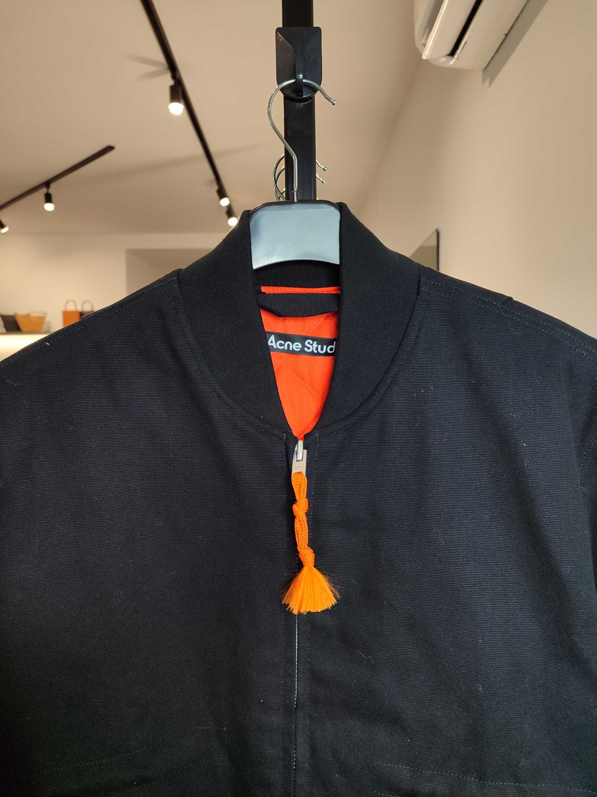 Бомбер Acne Studios Cotton Bomber Jacket Black