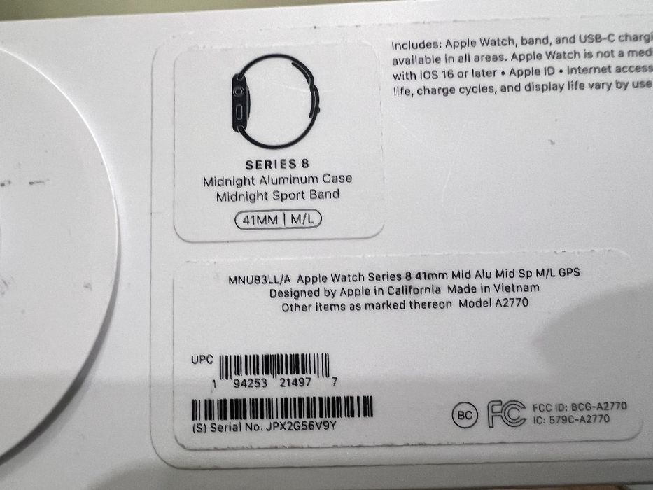 Apple Watch Series 8,41 мм — Open Box — смарт - годинник