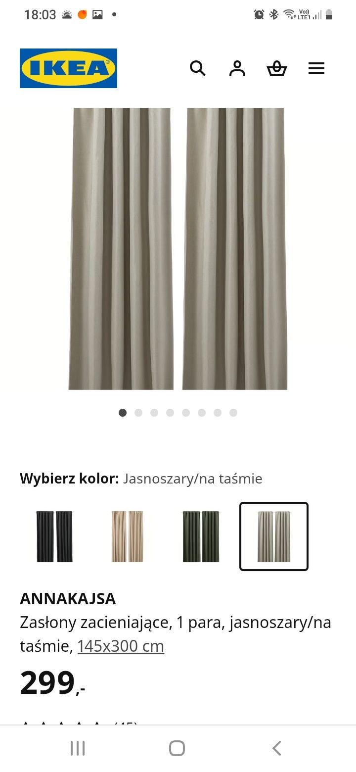 Ikea zaslony Annakajsa nowe