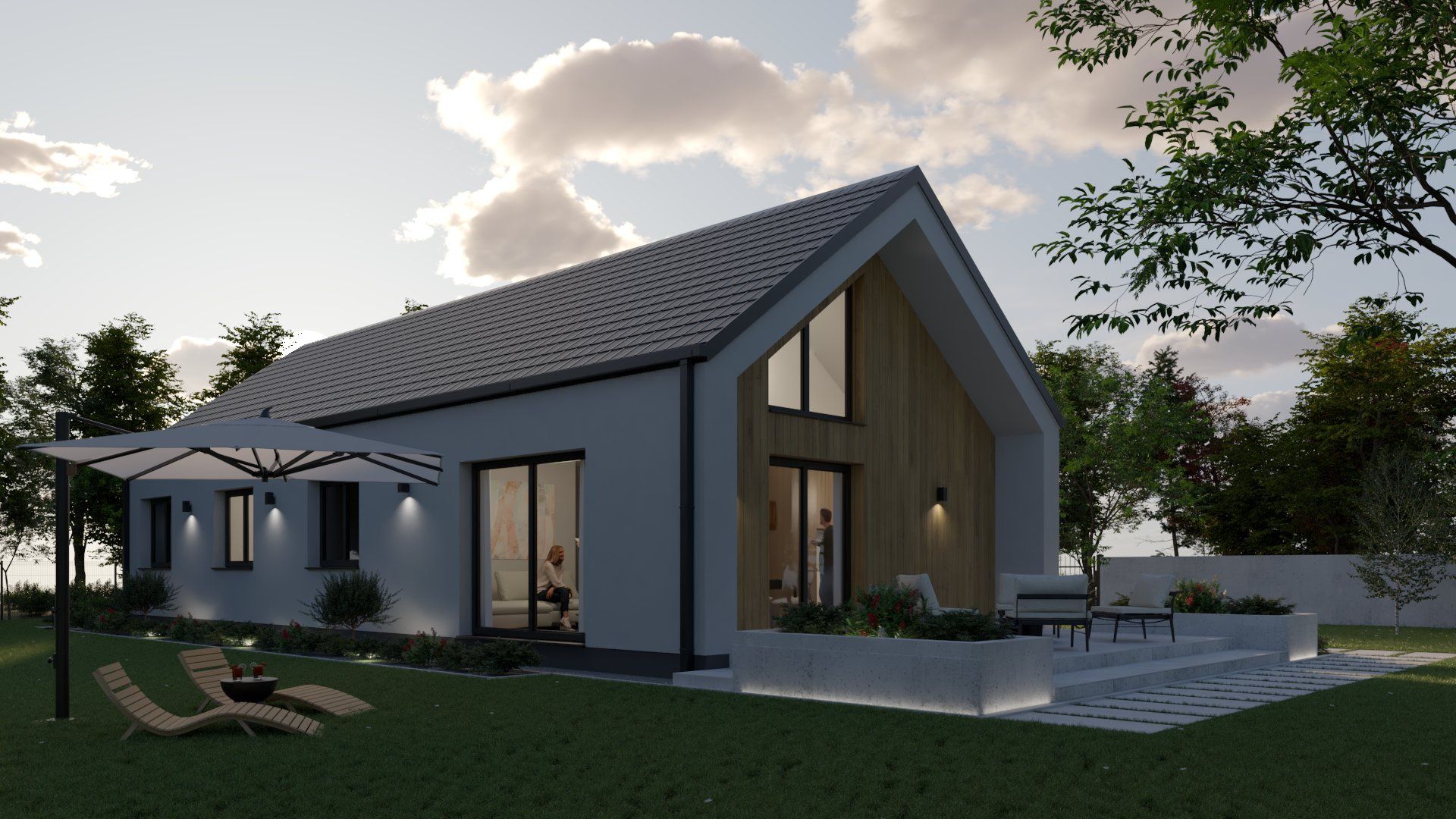 Dom modułowy - projekt, budowa, wykończenie.