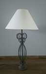 Lampa lampka stojąca nocna stołowa żeliwna