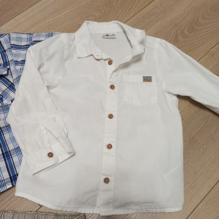 Zestaw koszula spodnie rozmiar 86-92 galowy wizytowy