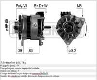 Alternador 14V, 70A avariado