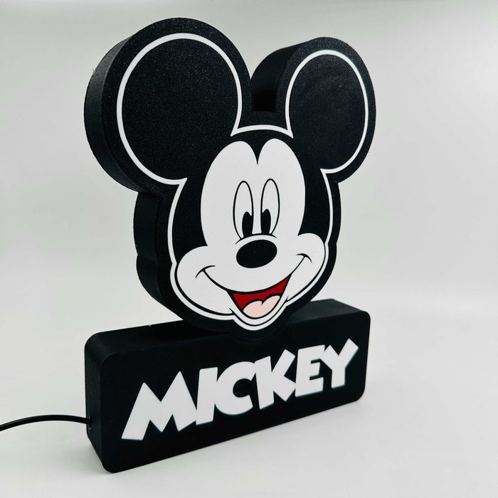 Luminária - Candeeiro quarto criança Disney Mickey Minnie