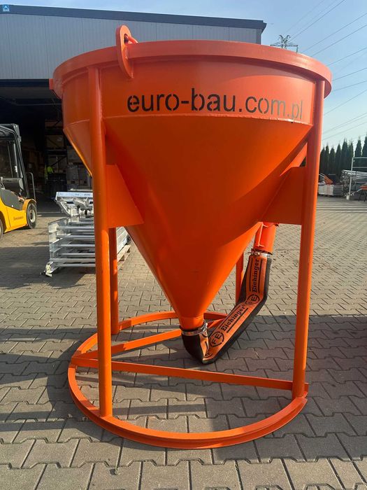 Zbiornik pojemnik dźwigowy betonu 1000L używany Eichinger 1017 rękaw