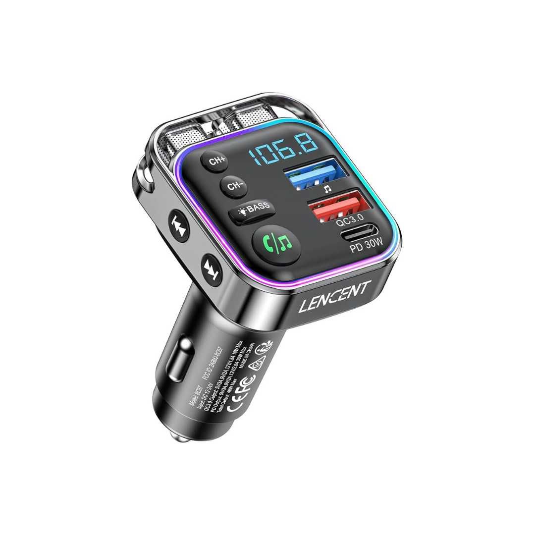 Transmiter Bluethooth USB Ładowarka samochodowa Zestaw Głośnomówiący