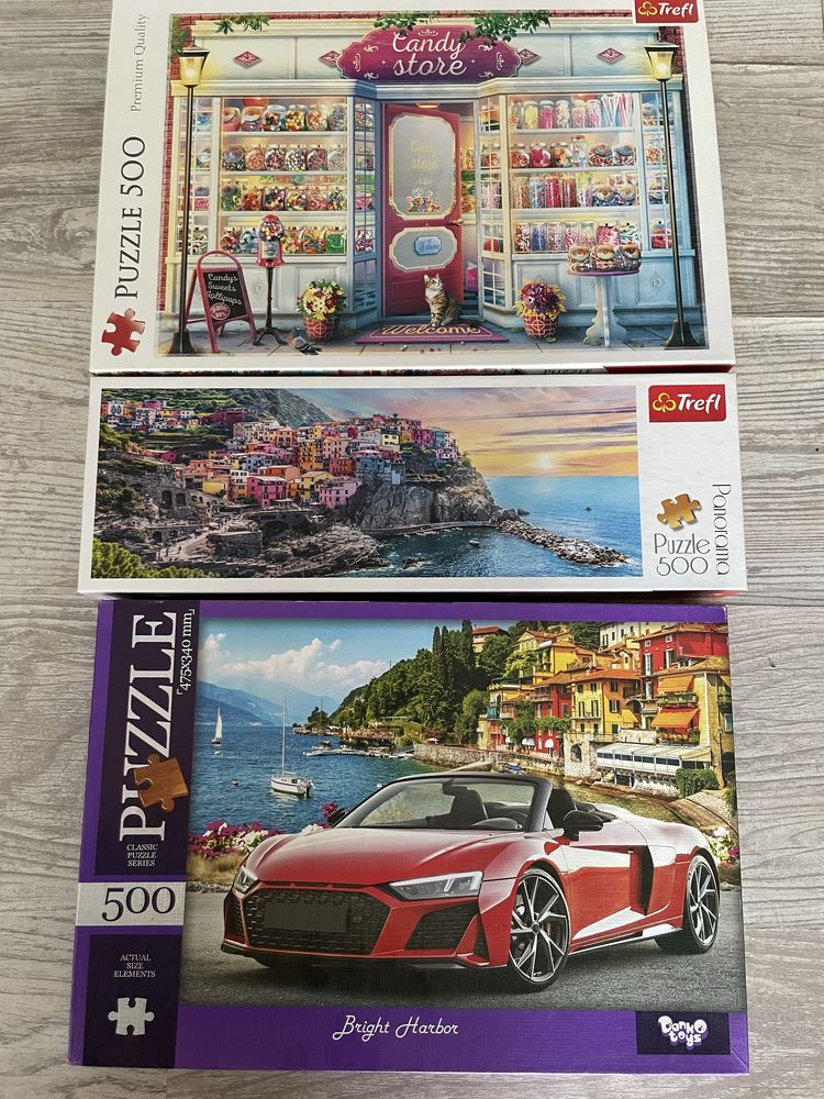 Пазли на 500 і 1000 деталей