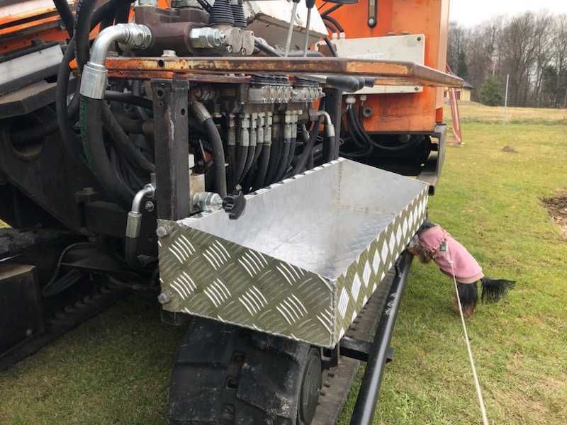 Półka na narzędzia, narzędziowa aluminiowa do zwyżka dźwig skrzynia