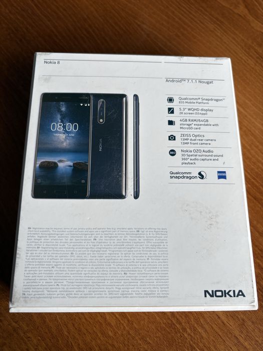 Nokia 8 matowa niebieska