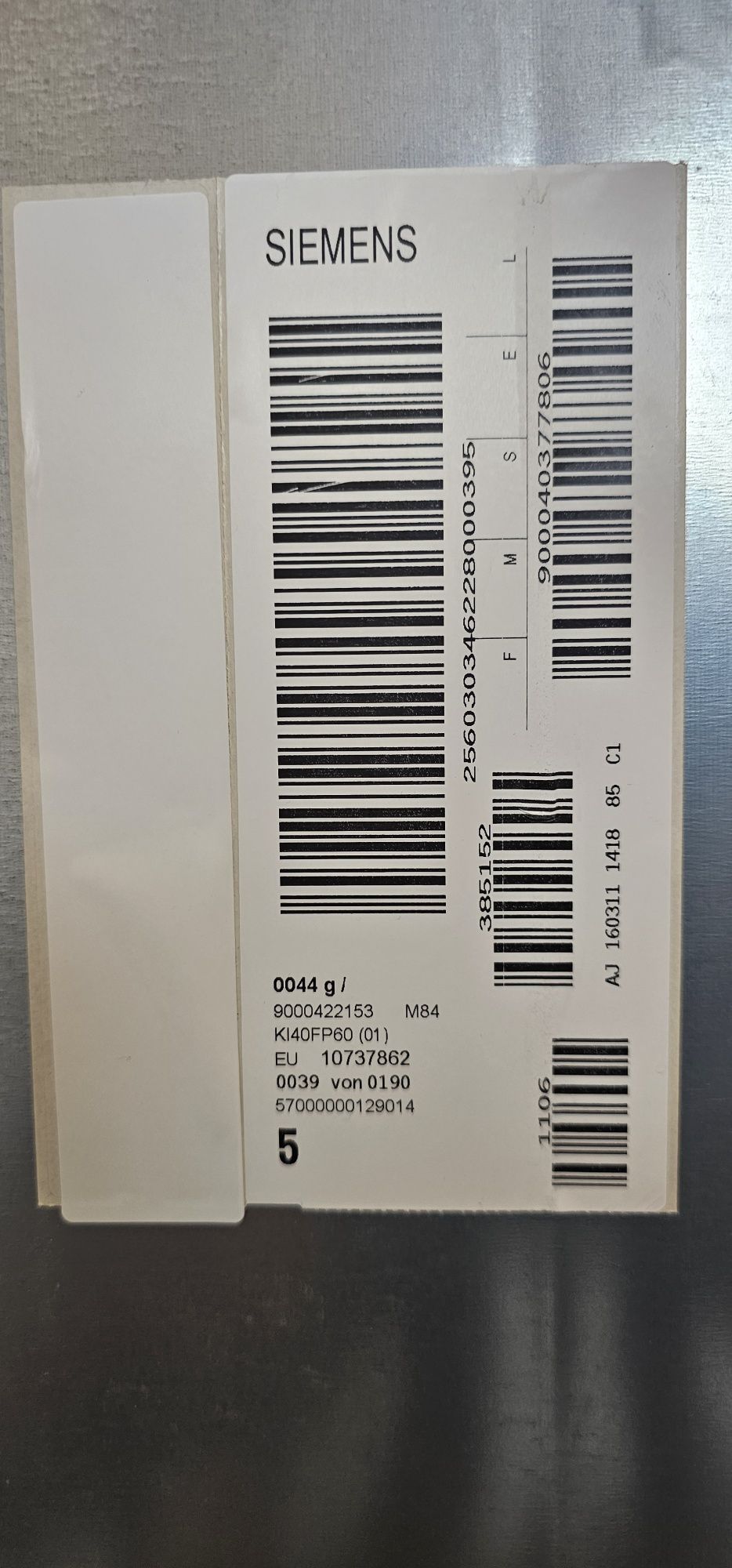 Lodówka Siemens KI40FP60 do zabudowy.
