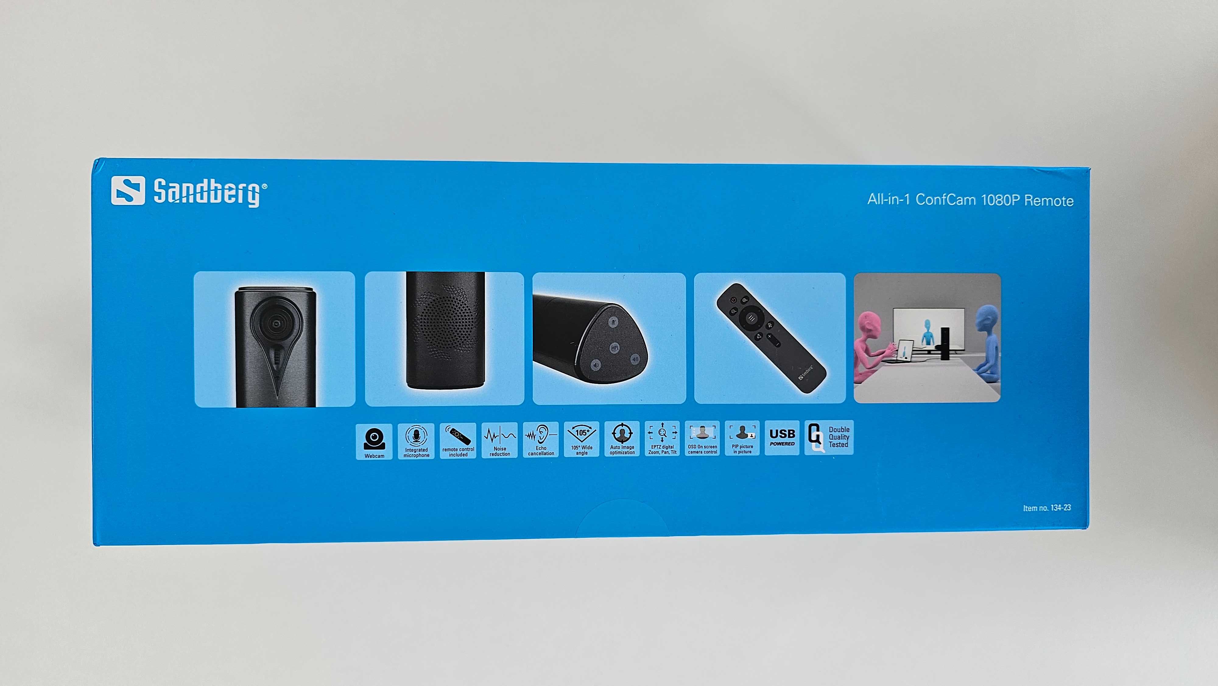 Kamera internetowa Sandberg All-in-1 ConfCam 1080P Remote