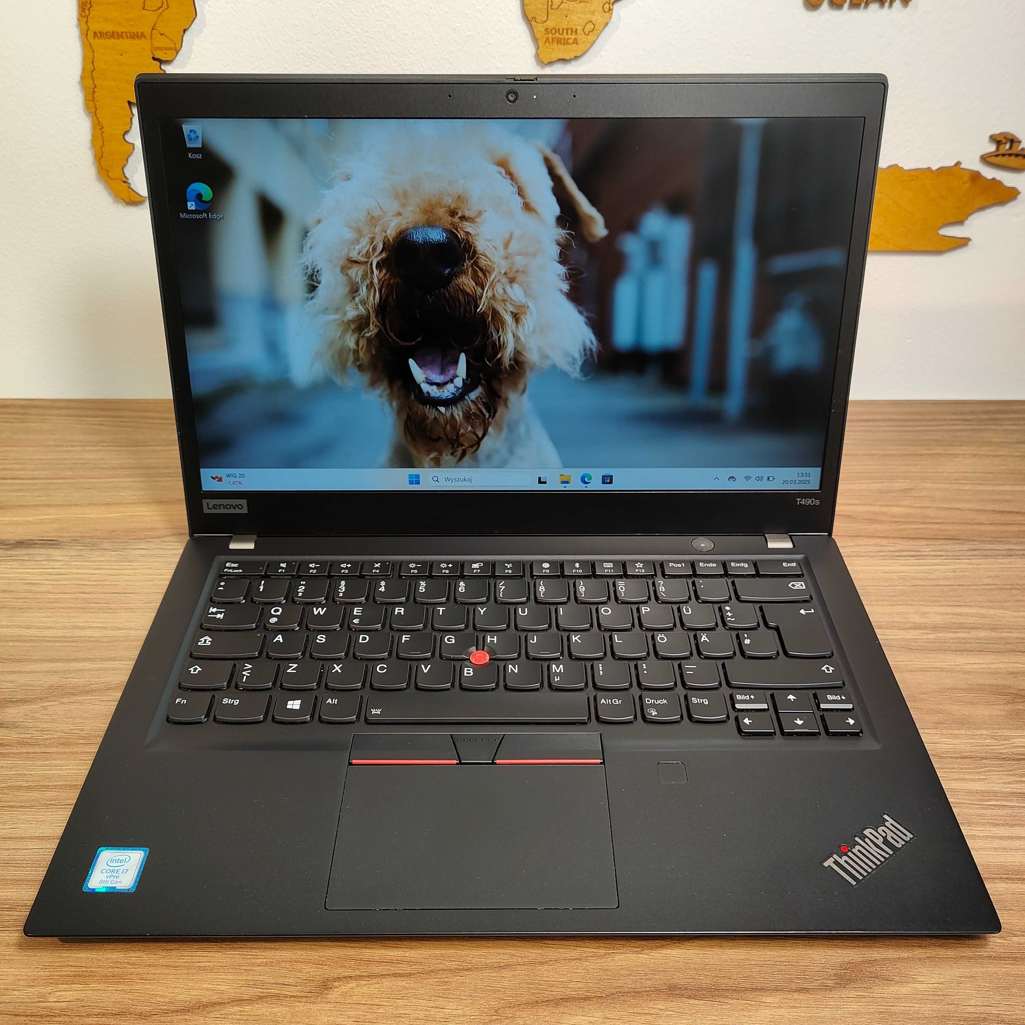 Lenovo ThinkPad T490s i7-8665U 16GB RAM/ 512GB SSD 14.1" FHD Gwarancja