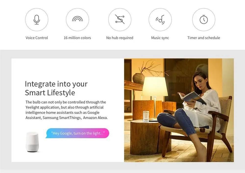 Inteligentna żarówka LED Yeelight Smart Bulb 1-S