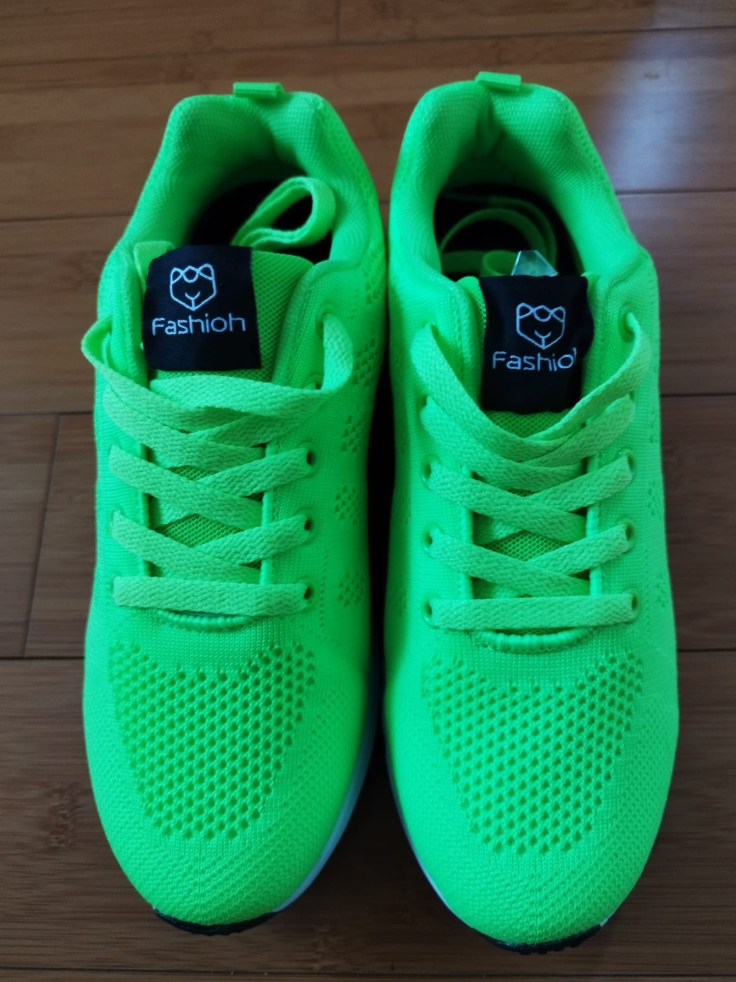 Buty sportowe rozmiar 38 zielone fluo / seledynowe