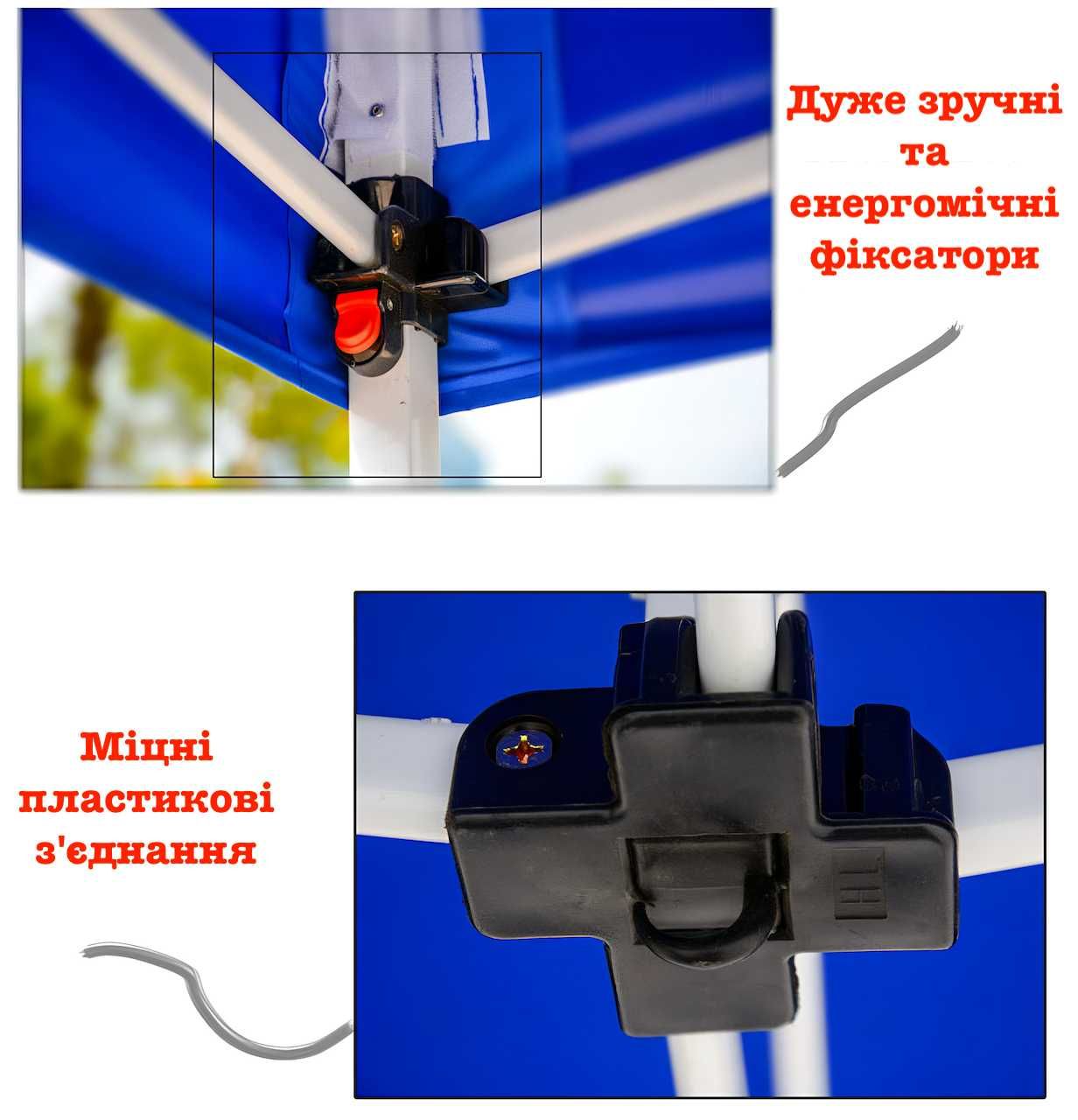 Тенти для виїзних заходів ярмарків торгівлі 3х4,5 м PRO + 10,5м