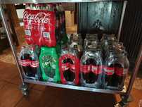 Napoje gazowane Cola, Cola Zero, Sprite, butelki 1 litr