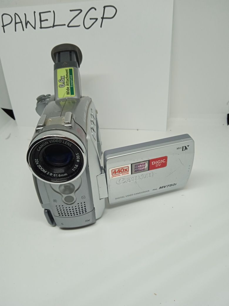 Aparat canon mv750i cyfrowy analogowy