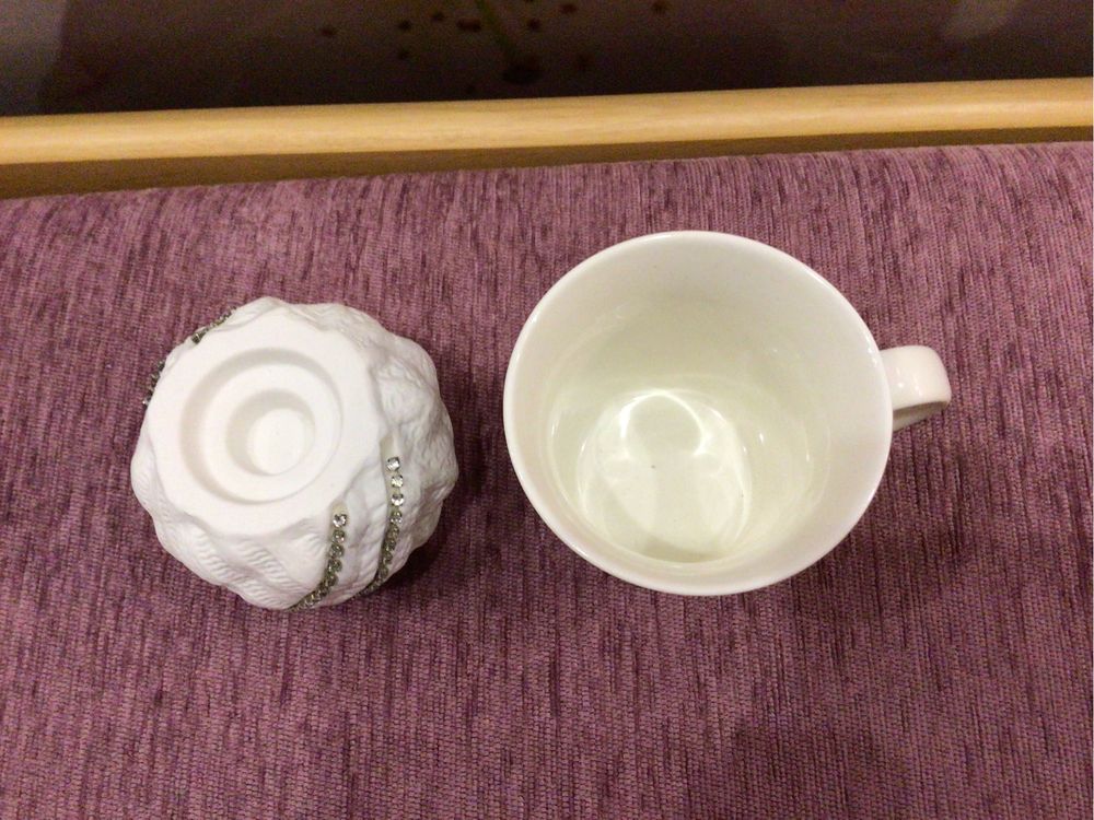 Подсвечник керамический с чашкой
