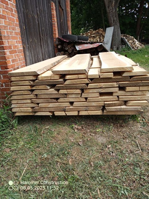 Sprzedam deski lipowe 50 mm, 2,50 m