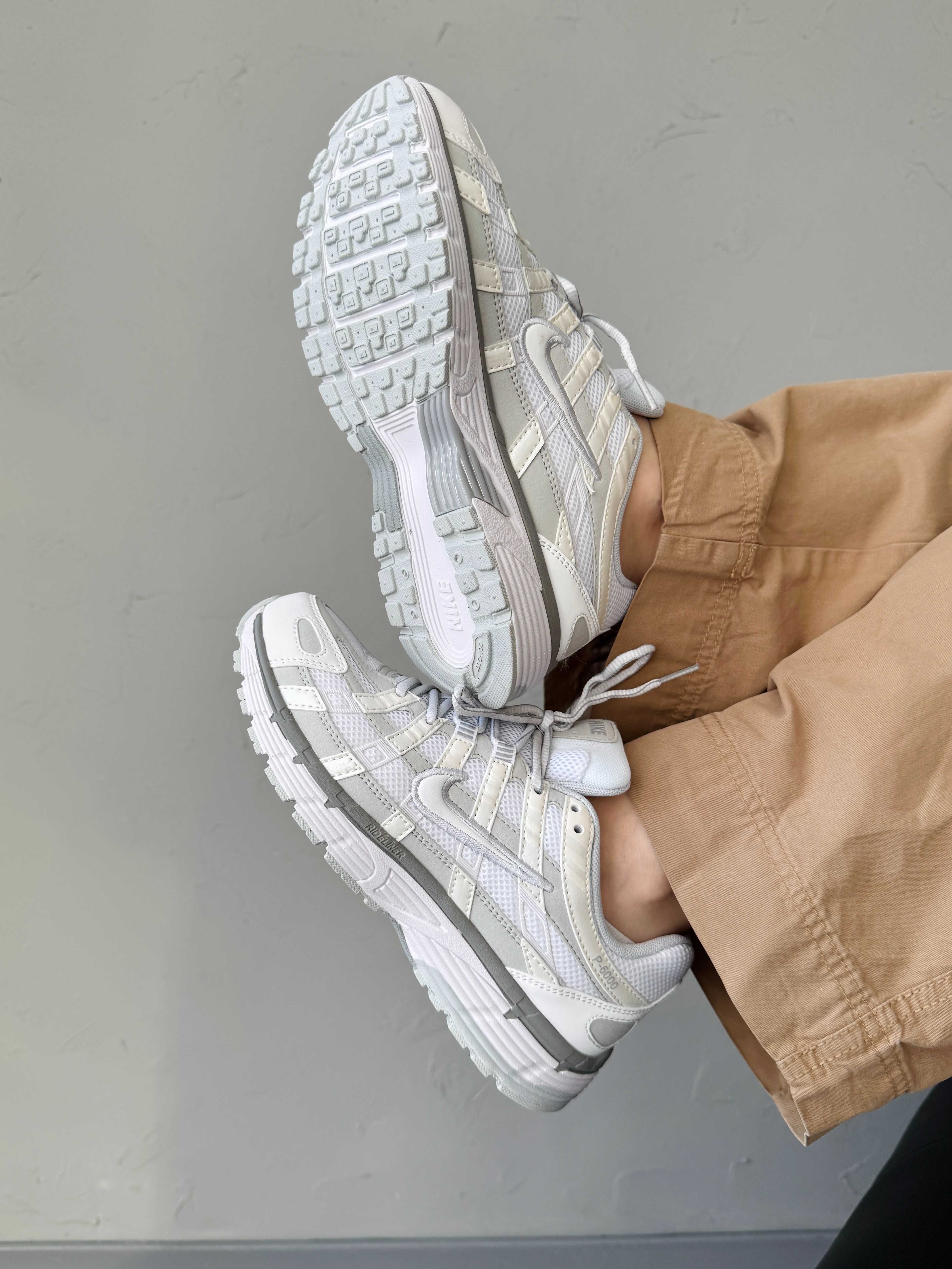 Кросівки Nike P-6000 White/Light Grey premium