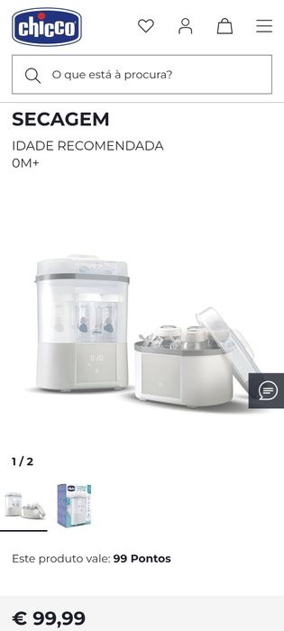 Esterilizador de biberões Chicco