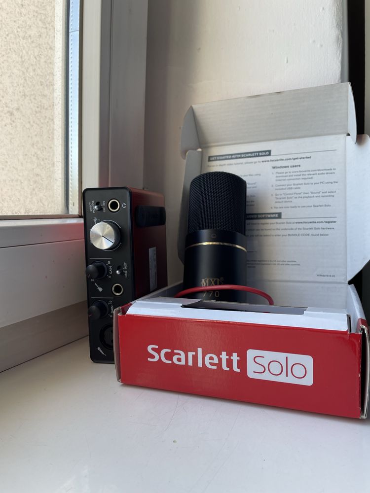 MXL 770 + Scarlett Solo 2nd Gen